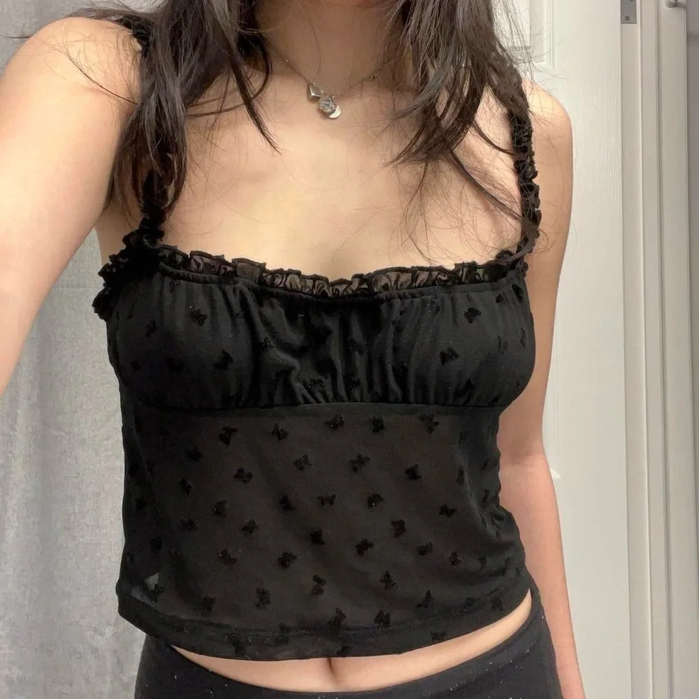 Motel Rocks Mesh Butterfly Top - Picture 3 of 8